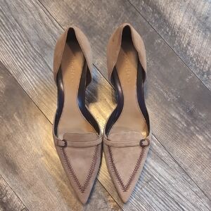 Cole Haan Tan Pointed Toe D'Orsay Heels